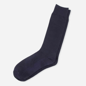 Solid Pique Navy Dress Socks featured image