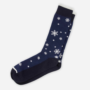 Let It Snow Navy Dress Socks featured image
