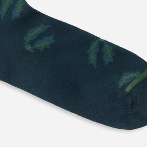 Deck The Halls Hunter Green Dress Socks alternated image 1