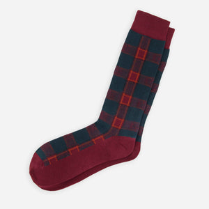 Holiday Plaid Hunter Green Dress Socks featured image