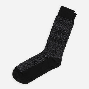 Multi Fairisle Black Dress Socks featured image