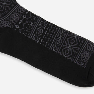 Multi Fairisle Black Dress Socks alternated image 1