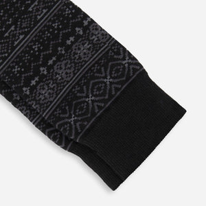 Multi Fairisle Black Dress Socks alternated image 2