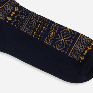 Multi Fairisle Navy Dress Socks alternated image 1