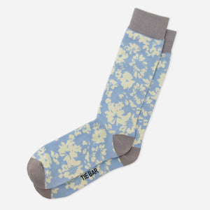 Incognito Floral Light Blue Dress Socks featured image