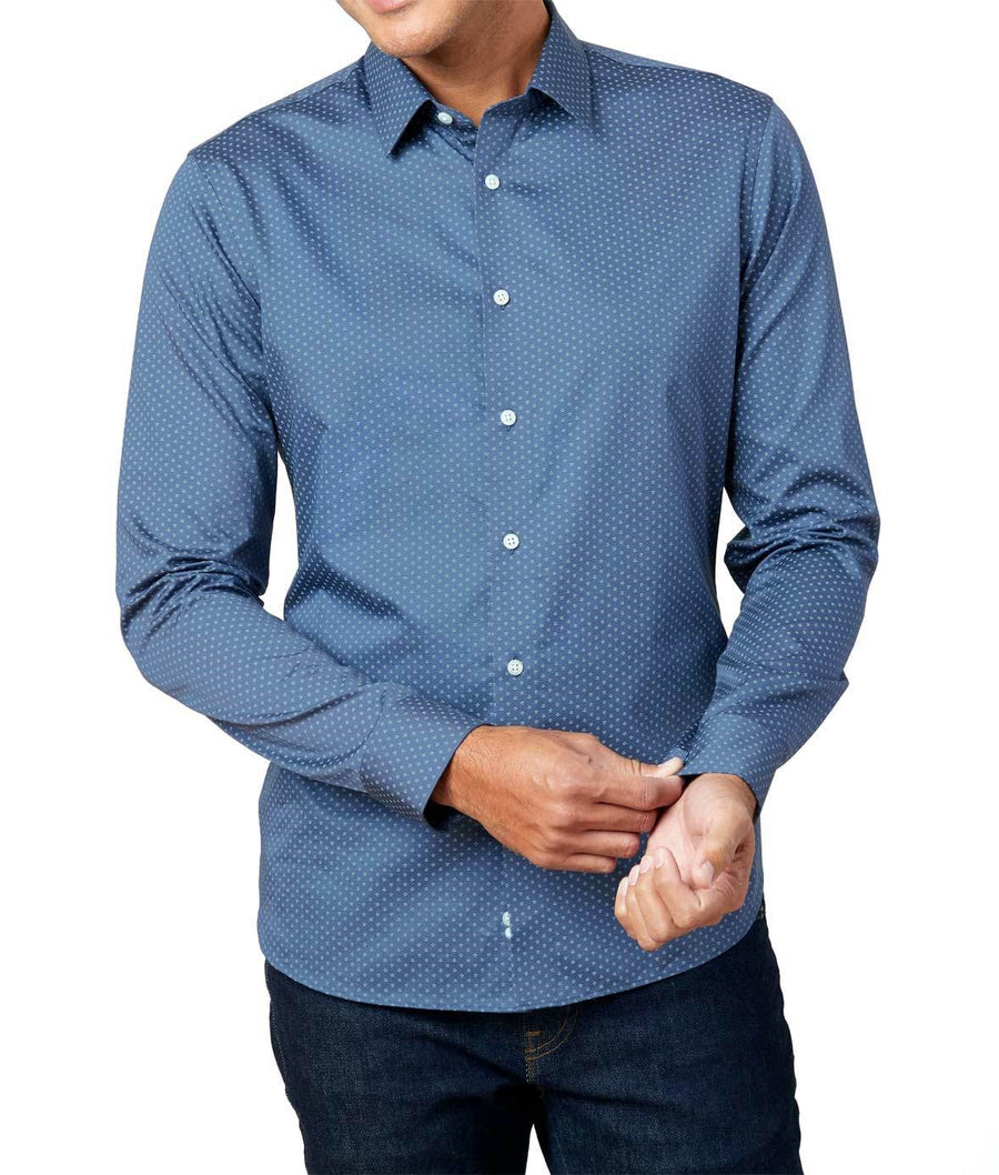 Tribal Print Blue Casual Shirt | Cotton Shirts | Tie Bar