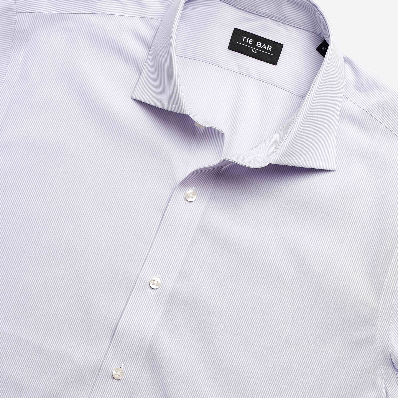 Mini Stripe Light Grey Dress Shirt | Cotton Shirts | Tie Bar