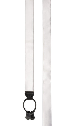 Solid Satin White Suspender alternated image 1