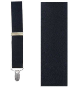 Navy Silk Suspenders
