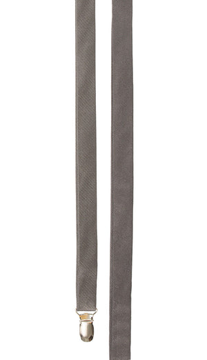 Grosgrain Solid Titanium Suspender