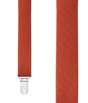 Astute Solid Orange Suspender