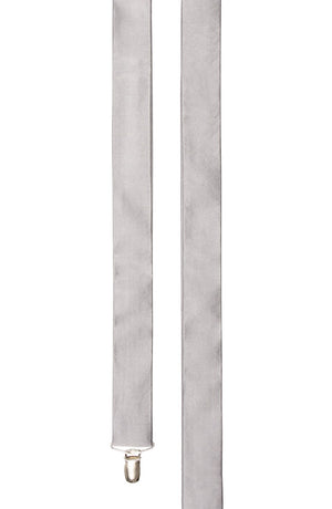 Solid Satin Silver Suspender alternated image 1