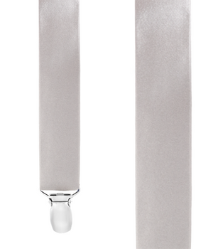 Solid Satin Silver Suspender featured image
