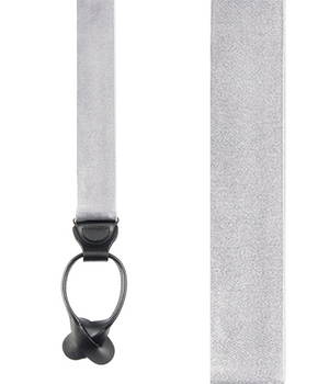 Solid Satin Silver Suspender alternated image 2