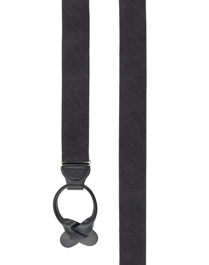 Festival Textured Solid Black Suspender featured image