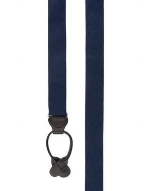 Festival Textured Solid Navy Suspender