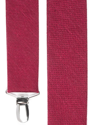 Festival Textured Solid Red Suspender alternated image 1