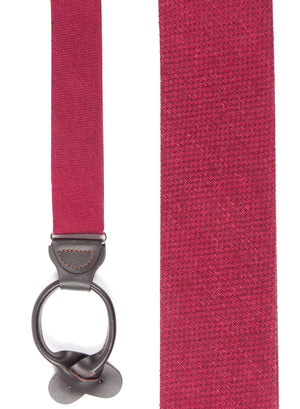 Festival Textured Solid Red Suspender