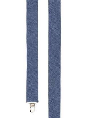 Festival Textured Solid Slate Blue Suspender alternated image 1