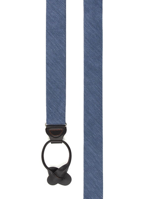 Festival Textured Solid Slate Blue Suspender alternated image 2