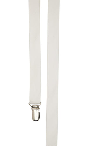 Grosgrain Solid White Suspender featured image