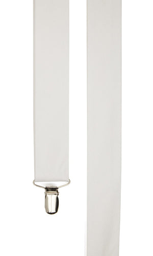 Grosgrain Solid White Suspender alternated image 1