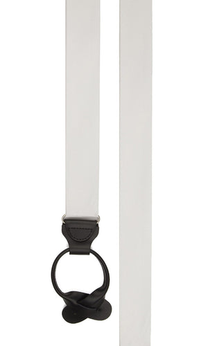 Grosgrain Solid White Suspender alternated image 2