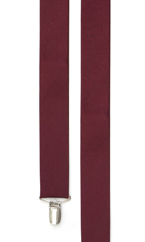 Grosgrain Solid Burgundy Suspender featured image