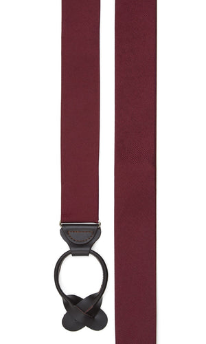 Grosgrain Solid Burgundy Suspender alternated image 1