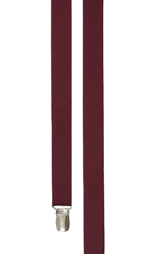 Grosgrain Solid Burgundy Suspender alternated image 2