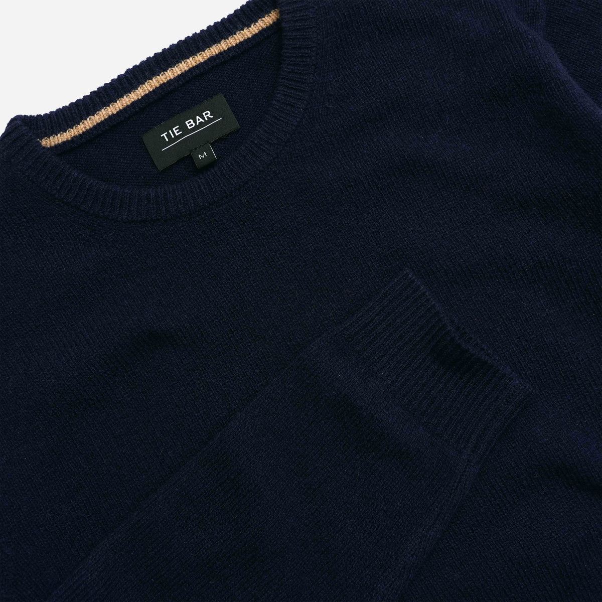 The Wells Street Merino Crewneck Navy Sweater | Wool Sweaters | Tie Bar