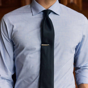 Tonal Square Dot Navy Tie alternated image 4