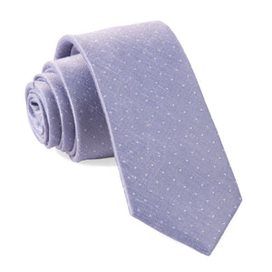 Bhldn Destination Dots Lavender Tie | Linen Ties | Tie Bar