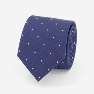 Bulletin Dot Navy Tie