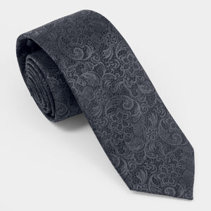 Ceremony Paisley Charcoal Tie featured image