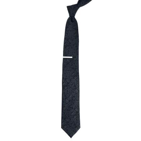 Ceremony Paisley Charcoal Tie | Silk Ties | Tie Bar