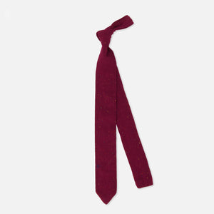 Flecked Solid Knit Wine Tie alternated image 1