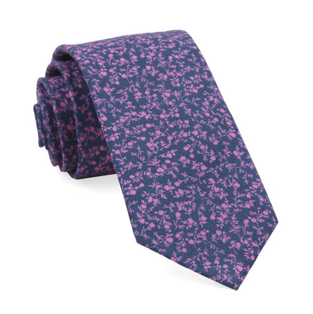 Floral Webb Navy Tie | Linen Ties | Tie Bar