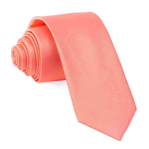 Grosgrain Solid Coral Tie featured image