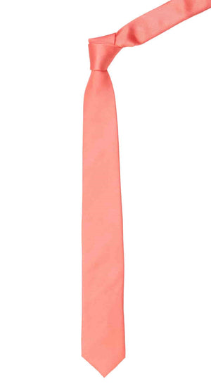 Grosgrain Solid Coral Tie alternated image 1