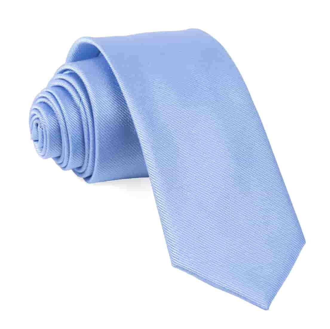 Grosgrain Solid Light Blue Tie  Light blue tie, Mens tie bar, Blue ties