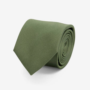 Grosgrain Solid Olive Tie featured image