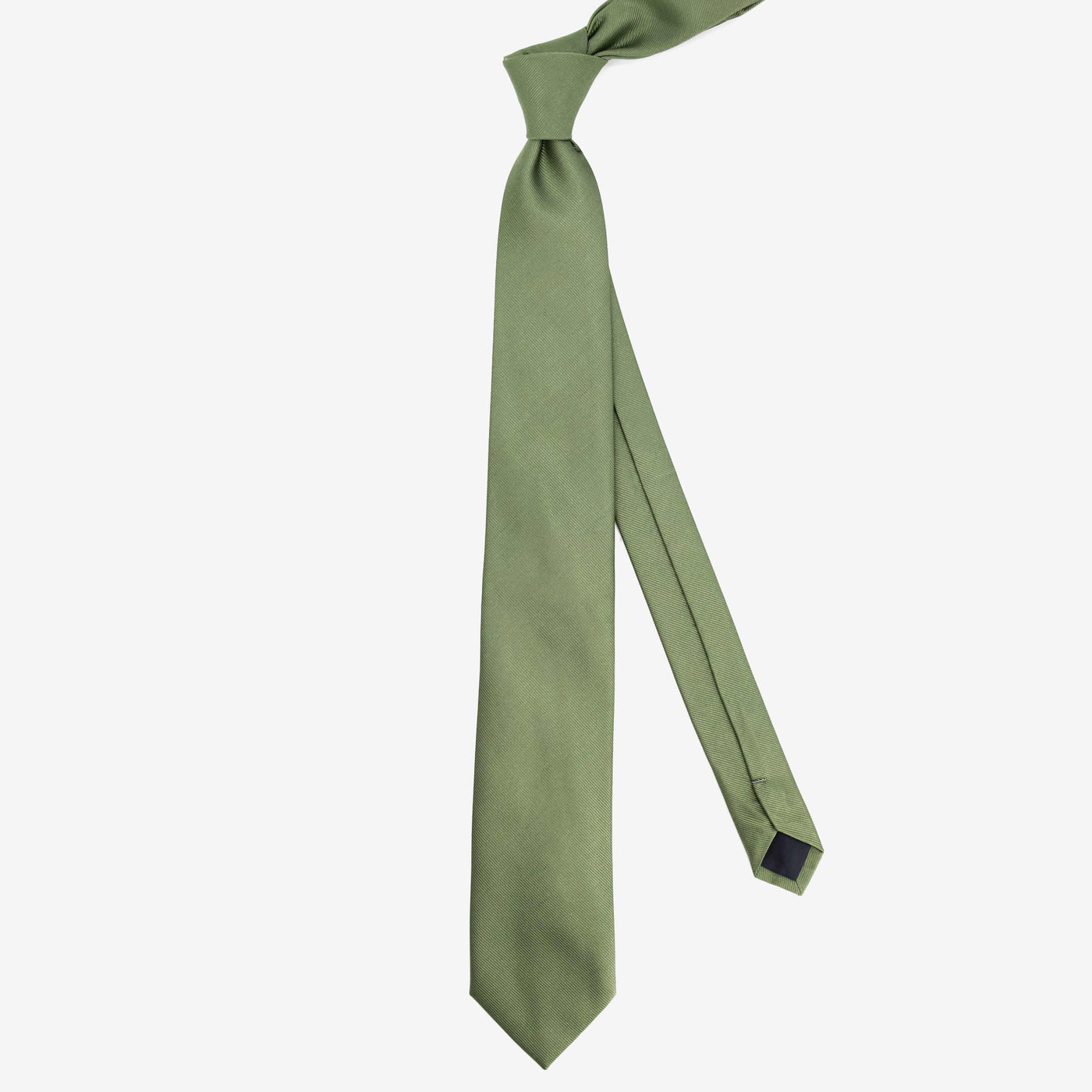 Grosgrain Solid Olive Tie | Silk Ties | Tie Bar