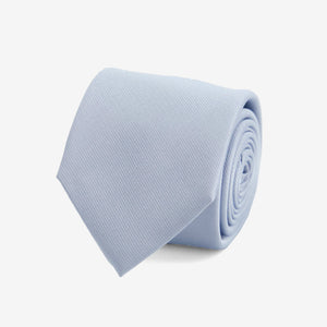 Grosgrain Solid Dusty Blue Tie