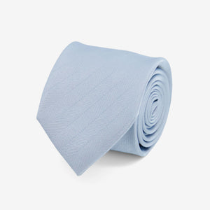 Herringbone Vow Dusty Blue Tie featured image