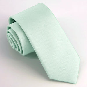 Herringbone Vow Dusty Sage Tie