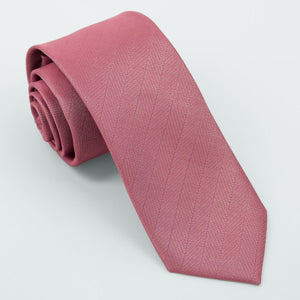 Herringbone Vow Rosewood Tie