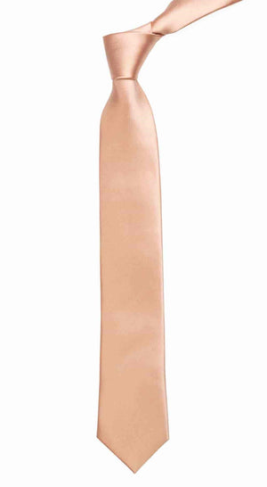 Solid Satin Blush Pink Tie alternated image 1