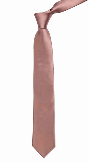 Solid Satin Mauve Stone Tie alternated image 1