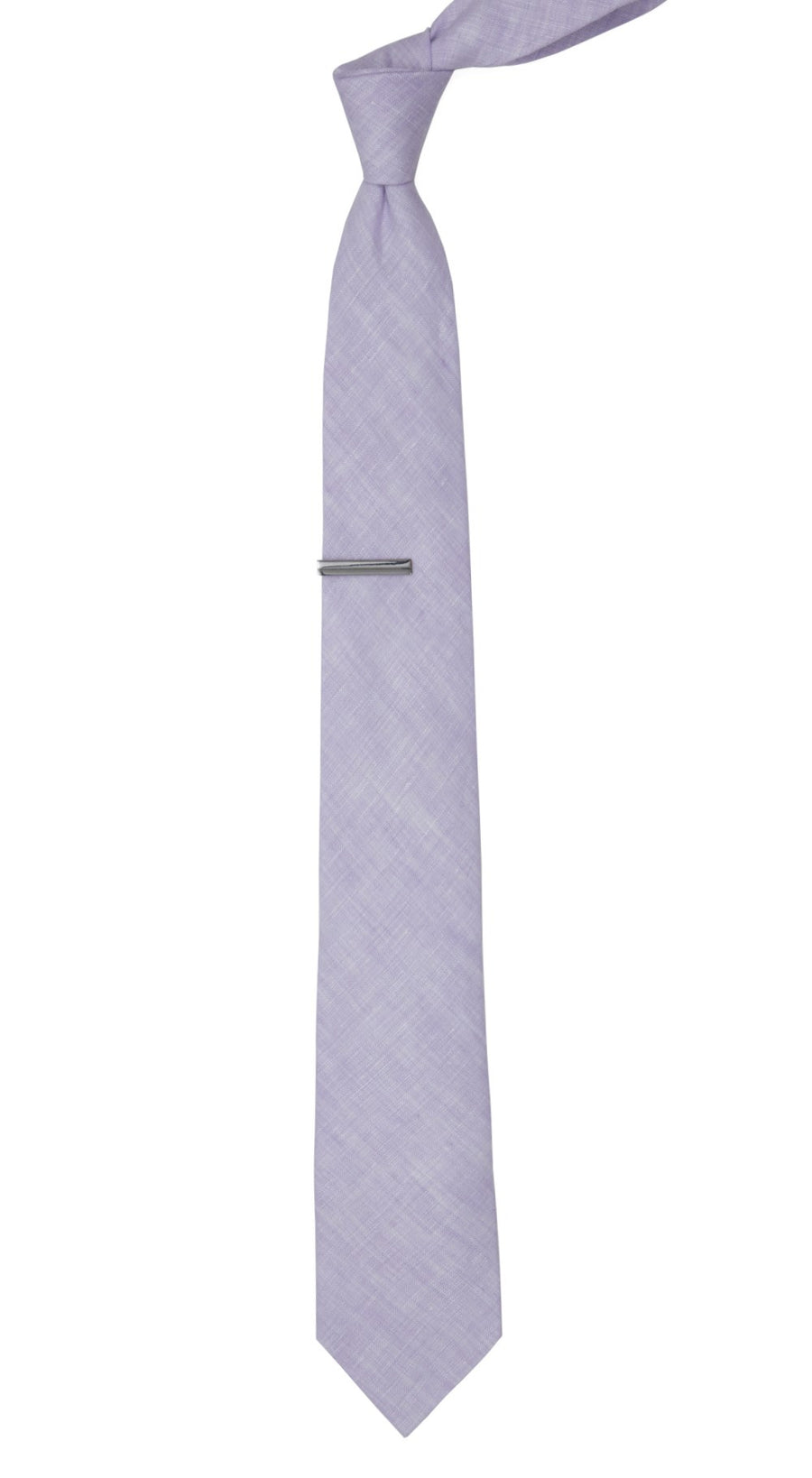 South End Solid Lavender Tie | Linen Ties | Tie Bar